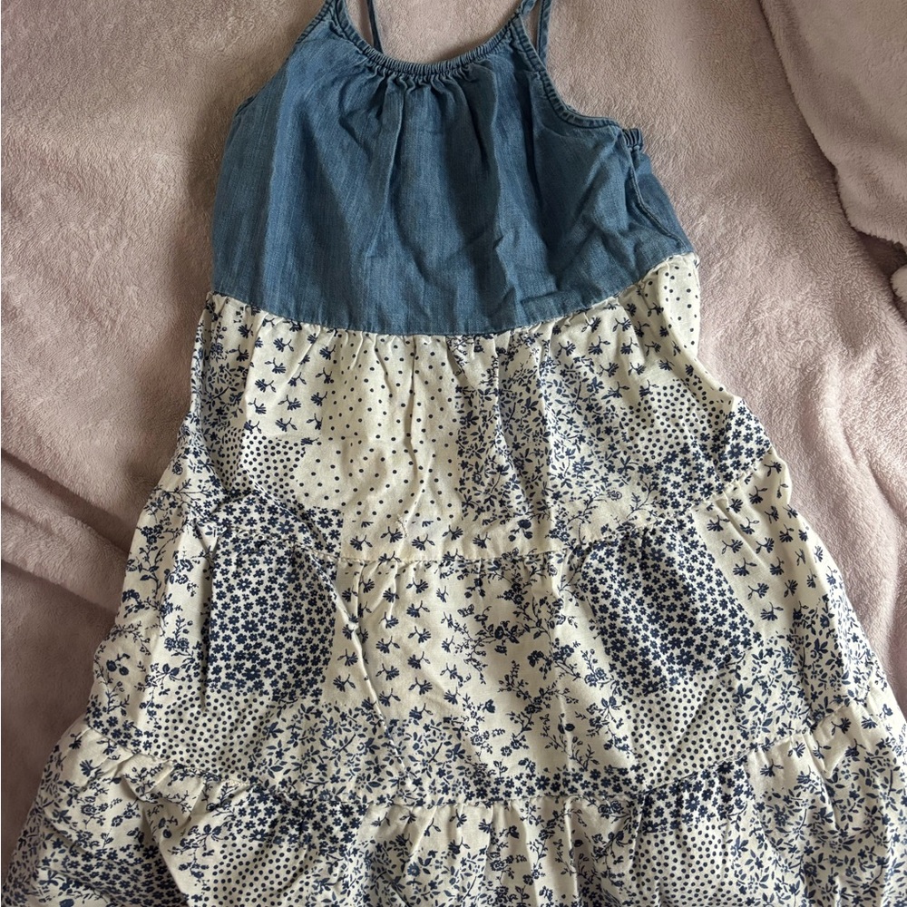 OshKosh B'gosh Blue and Cream Casual Dress